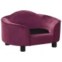 Sofá para perros felpa borgoña 67x47x36 cm by , Beds for dogs - Ref: Foro24-171089, Price: 85,83 €, Discount: %