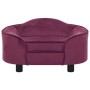 Sofá para perros felpa borgoña 67x47x36 cm by , Beds for dogs - Ref: Foro24-171089, Price: 85,83 €, Discount: %