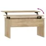 Mesa de centro madera ingeniería roble Sonoma 80x50,5x41,5 cm de vidaXL, Mesas de centro - Ref: Foro24-809641, Precio: 66,44 ...