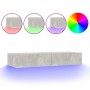 Mueble para TV con luces LED gris hormigón 90x35x15,5 cm de , Muebles TV - Ref: Foro24-832876, Precio: 64,93 €, Descuento: %