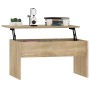 Center table made of Sonoma oak engineered wood, measuring 80x50.5x41.5 cm. by vidaXL, Coffee table - Ref: Foro24-809641, Pri...