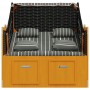 Silla Strandkorb con cojines ratán sintético madera negro gris by , Loungers - Ref: Foro24-318666, Price: 338,98 €, Discount: %