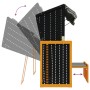 Silla Strandkorb con cojines ratán sintético madera negro gris de , Tumbonas - Ref: Foro24-318666, Precio: 338,87 €