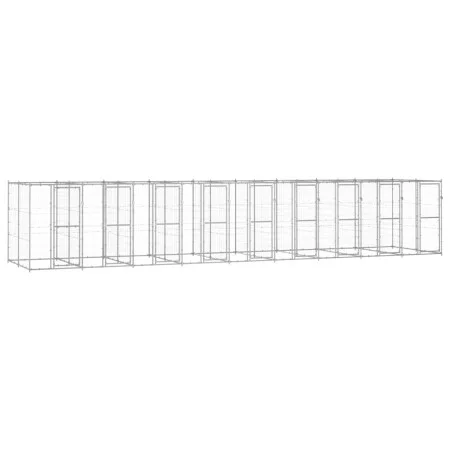 Außenzwinger aus verzinktem Stahl, 21,78 m² von vidaXL, Hundehütten und Zäune - Ref: Foro24-3082289, Preis: 1,00 €, Rabatt: %