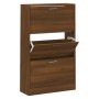 Mueble zapatero madera contrachapada marrón roble 63x24x103 cm | Foro24.es | Tu tienda online para hogar, jardín y más Foro24.es
