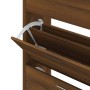 Mueble zapatero madera contrachapada marrón roble 63x24x103 cm | Foro24.es | Tu tienda online para hogar, jardín y más Foro24.es