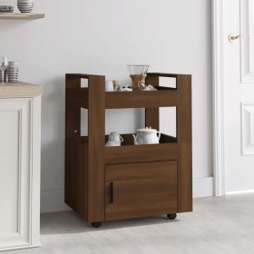 Carrito de cocina madera contrachapada marrón