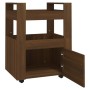 Carrito de cocina madera contrachapada marrón roble 60x45x80cm | Foro24.es | Tu tienda online para hogar, jardín y más Foro24.es
