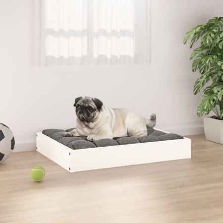 Cama para perros madera maciza de pino blanco 61,5x49x9 cm by , Beds for dogs - Ref: Foro24-820852, Price: 27,59 €, Discount: %