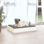 Cama para perros madera maciza de pino blanco 61,5x49x9 cm by , Beds for dogs - Ref: Foro24-820852, Price: 27,59 €, Discount: %