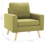 Sillón de tela verde de , Sillones - Ref: Foro24-288698, Precio: 142,11 €, Descuento: -5%%
