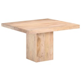 Mesa de comedor de madera maciza de mango 120x120x77 cm de , Mesas de cocina y de comedor - Ref: Foro24-288117, Precio: 522,7...