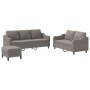 Juego de sofás con cojines 3 piezas tela gris taupe von , Sofas - Ref: Foro24-3201849, Preis: 510,69 €, Rabatt: %