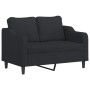 Juego de sofás con cojines 3 piezas tela negro by , Sofas - Ref: Foro24-3201814, Price: 466,39 €, Discount: %