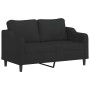 Juego de sofás con cojines 3 piezas tela negro by , Sofas - Ref: Foro24-3201814, Price: 466,39 €, Discount: %