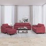 Juego de sofás con cojines 4 piezas tela rojo tinto | Foro24.es | Tu tienda online para hogar, jardín y más Foro24.es