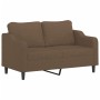 Juego de sofás con cojines 3 piezas tela marrón by , Sofas - Ref: Foro24-3201861, Price: 601,58 €, Discount: %
