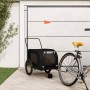 Remolque de bicicleta mascotas hierro tela Oxford negro by , pet strollers - Ref: Foro24-94031, Price: 88,79 €, Discount: %