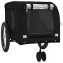 Remolque de bicicleta mascotas hierro tela Oxford negro by , pet strollers - Ref: Foro24-94031, Price: 88,79 €, Discount: %