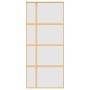 Puerta corredera dorada vidrio ESG esmerilado aluminio 90x205cm | Foro24.es | Tu tienda online para hogar, jardín y más Foro24.es