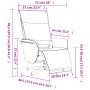 Sillón reclinable masaje con reposapiés cuero sintético blanco by , Armchairs - Ref: Foro24-356654, Price: 204,53 €, Discount: %