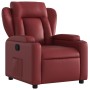 Sillón reclinable de cuero sintético rojo tinto by , Armchairs - Ref: Foro24-372431, Price: 218,76 €, Discount: %