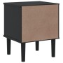 Mesita noche SENJA aspecto ratán madera pino negro 40x35x48 cm by , Nightstands - Ref: Foro24-358012, Price: 61,52 €, Discoun...