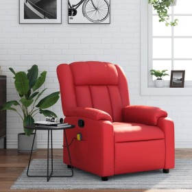 Sillón de masaje reclinable cuero sintético rojo by , Armchairs - Ref: Foro24-373572, Price: 222,69 €, Discount: %