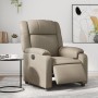Sillón reclinable eléctrico de cuero sintético color capuchino by , Armchairs - Ref: Foro24-3205142, Price: 284,82 €, Discoun...