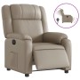 Sillón reclinable eléctrico de cuero sintético color capuchino by , Armchairs - Ref: Foro24-3205142, Price: 284,82 €, Discoun...
