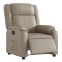 Sillón reclinable eléctrico de cuero sintético color capuchino by , Armchairs - Ref: Foro24-3205142, Price: 284,82 €, Discoun...