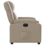 Sillón reclinable eléctrico de cuero sintético color capuchino by , Armchairs - Ref: Foro24-3205142, Price: 284,82 €, Discoun...