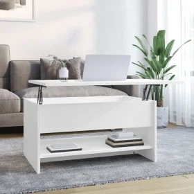 Mesa de centro madera contrachapada blanca 80x50x40 cm de vidaXL, Mesas de centro - Ref: Foro24-809656, Precio: 76,13 €, Desc...