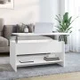 Couchtisch aus weißem Sperrholz, 80 x 50 x 40 cm von vidaXL, Couchtisch - Ref: Foro24-809656, Preis: 76,36 €, Rabatt: %