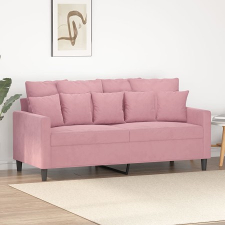 Sofá de 2 plazas terciopelo rosa 140 cm by , Sofas - Ref: Foro24-359306, Price: 287,01 €, Discount: %