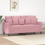 Sofá de 2 plazas terciopelo rosa 140 cm by , Sofas - Ref: Foro24-359306, Price: 287,01 €, Discount: %