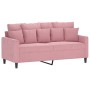 Sofá de 2 plazas terciopelo rosa 140 cm by , Sofas - Ref: Foro24-359306, Price: 287,01 €, Discount: %