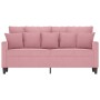 Sofá de 2 plazas terciopelo rosa 140 cm by , Sofas - Ref: Foro24-359306, Price: 287,01 €, Discount: %