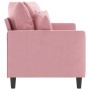 Sofá de 2 plazas terciopelo rosa 140 cm by , Sofas - Ref: Foro24-359306, Price: 287,01 €, Discount: %