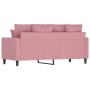 Sofá de 2 plazas terciopelo rosa 140 cm by , Sofas - Ref: Foro24-359306, Price: 287,01 €, Discount: %