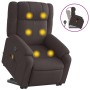 Silla de masaje reclinable de pie de tela marrón oscuro | Foro24.es | Tu tienda online para hogar, jardín y más Foro24.es