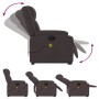 Silla de masaje reclinable de pie de tela marrón oscuro | Foro24.es | Tu tienda online para hogar, jardín y más Foro24.es