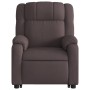 Sillón eléctrico reclinable elevable de tela marrón oscuro by , Armchairs - Ref: Foro24-3205231, Price: 331,41 €, Discount: -5%%