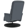 Sillón reclinable masaje con reposapiés terciopelo gris oscuro by , Armchairs - Ref: Foro24-356694, Price: 224,46 €, Discount: %