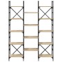 Estantería madera de ingeniería roble Sonoma 127,5x28,5x172,5cm by , Bookcases and shelves - Ref: Foro24-838869, Price: 122,0...