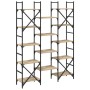 Estantería madera de ingeniería roble Sonoma 127,5x28,5x172,5cm by , Bookcases and shelves - Ref: Foro24-838869, Price: 122,0...