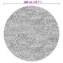 Alfombra de pelo corto suave lavable HUARTE rosado Ø 200 cm by , Rugs - Ref: Foro24-375164, Price: 77,68 €, Discount: %