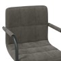 Sillas de comedor giratorias 2 unidades terciopelo gris oscuro