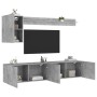 Muebles de TV de pared 5 pzas madera ingeniería gris hormigón von , TV-Möbel - Ref: Foro24-3216499, Preis: 151,44 €, Rabatt: %