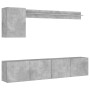 Muebles de TV de pared 5 pzas madera ingeniería gris hormigón von , TV-Möbel - Ref: Foro24-3216499, Preis: 151,44 €, Rabatt: %